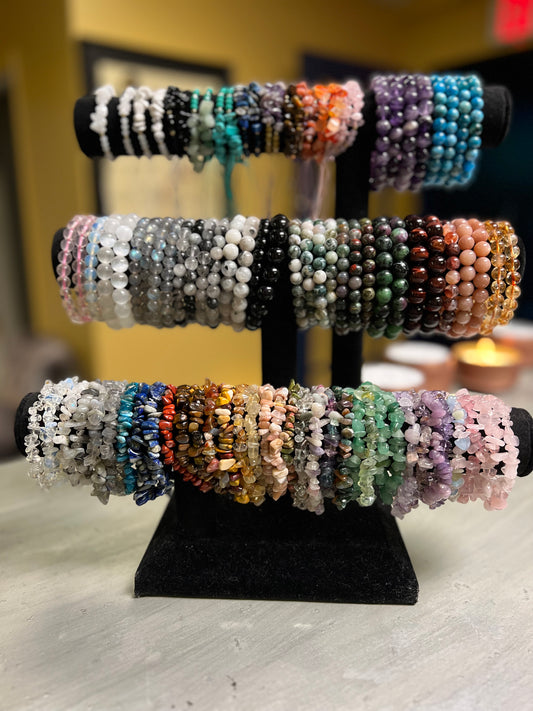 Assorted Crystal Bead Bracelets