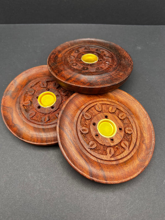Incense Burner - Wooden Disc